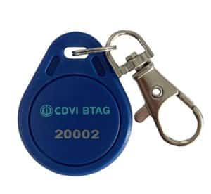 CDVI BTAG25 – Blue Key Ring Badge