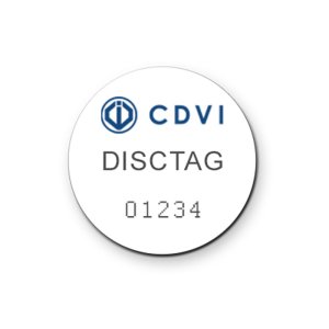 CDVI DISCTAG25 – Mini PVC Adhesive Badge