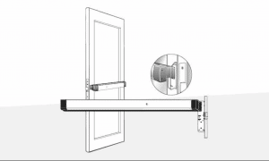 8400 Series (Life-Safety) Narrow Stile Mortise Exit Device