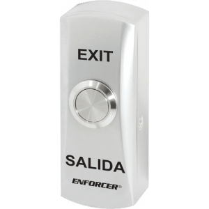 Seco-Larm Vandal-Resistant Metal Pushbutton Switch - Flush-Mount with Backbox