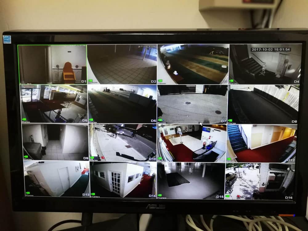 Cctv camera setup store monitor